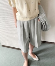 『セットアップ対応』 ワンタックハーフパンツ