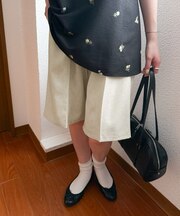 『セットアップ対応』 ワンタックハーフパンツ