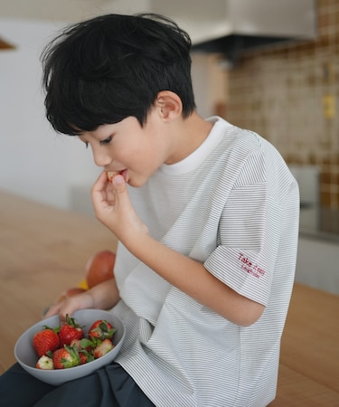 『吸水速乾／接触冷感／イージーケア』『親子リンク』クイックドライショートスリーブTシャツ(KIDS)