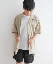 『セットアップ対応』『WEB／一部店舗限定』『UVカット』オープンカラーシャツ(KIDS)