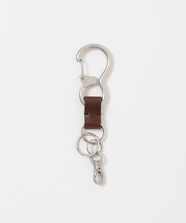 コンビレザーカラビナキーリング