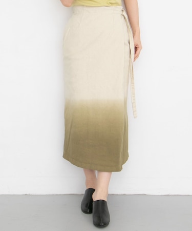 グラデーションディップダイスカート∴