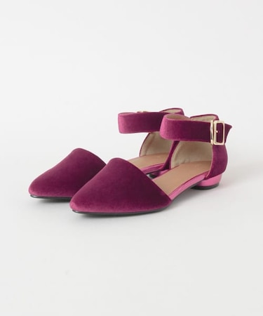 ベロアセパレートパンプス∴