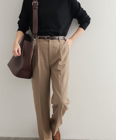 チェックトラウザーパンツ