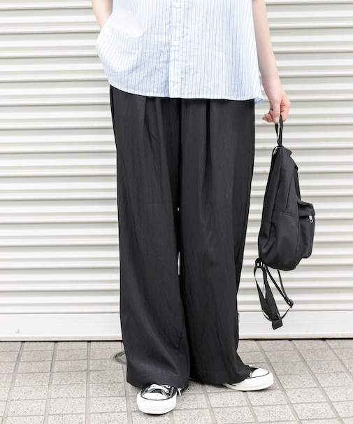 FORK&SPOON　レーヨンナイロンイージーパンツ