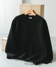 ラグランスリーブブークレー プルオーバー