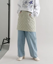 キルティングニットスカート