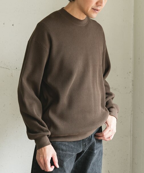 『UR TECH』ワッフルロングスリーブTシャツ