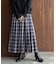 チェックプリーツイージースカート
