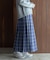 チェックプリーツイージースカート
