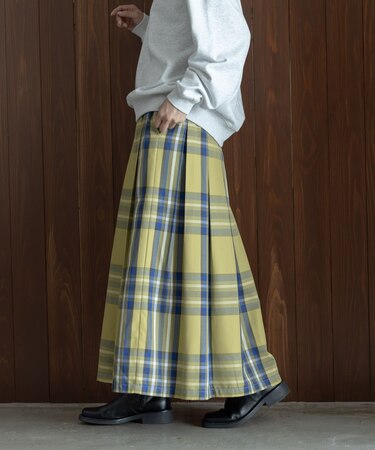 タックチェックイージースカート