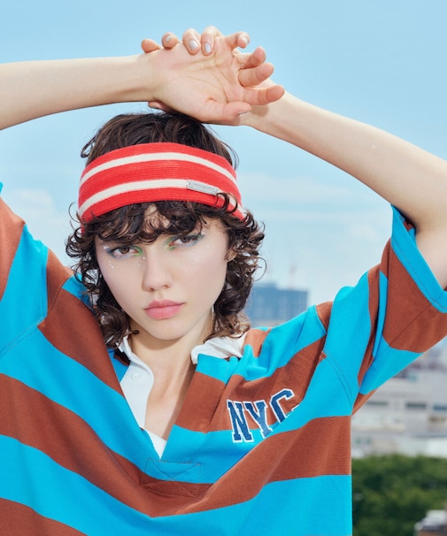 ANNA SUI NYC ボーダーニットヘッドバンド