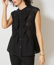 Mewl　アイレットレースブラウス