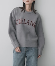 『洗濯可』ジャガードロゴニット