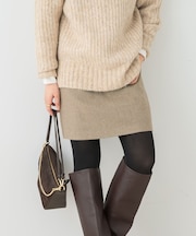 F by ROSSO　ヘリンボンツイードスカート風キュロット