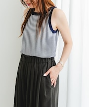 F by ROSSO　ウォッシャブルミラノリブアメスリニット