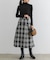 F by ROSSO　ツイードチェックスカート