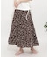フラワープリントフレアスカート