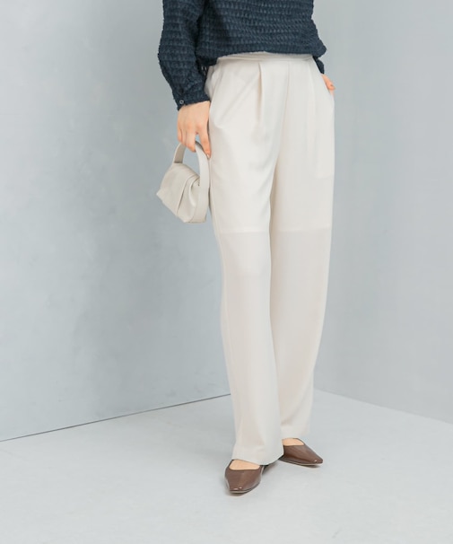 ストレッチジョーゼットイージーパンツ