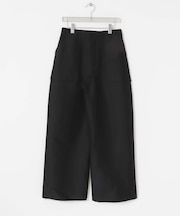 new basic　WOOL SILK WIDE PANTS
