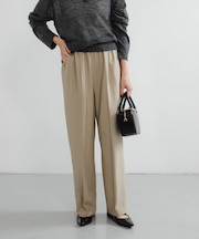 『34サイズ／低身長向けも展開』 ポプリンイージーテーパードパンツ