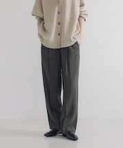 『34サイズ／低身長向けも展開』 ポプリンイージーテーパードパンツ