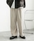 『イージーケア』ダブルタックワイドパンツ