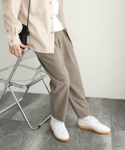 『イージーケア』ダブルタックテーパードパンツ