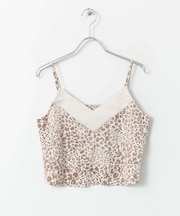 レオパードプリントキャミソール