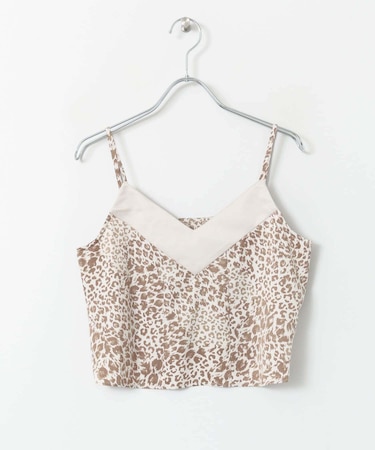 レオパードプリントキャミソール