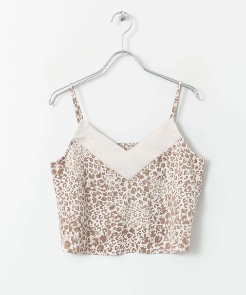 レオパードプリントキャミソール