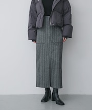 『XS， TALLサイズ／WEB限定』ジャージーメルトンアウトポケットスカート