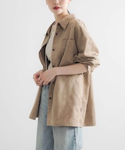 スエードライクルーズシャツ