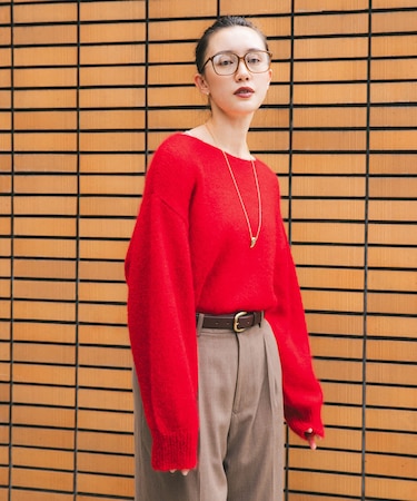 ヘアリールーズニット