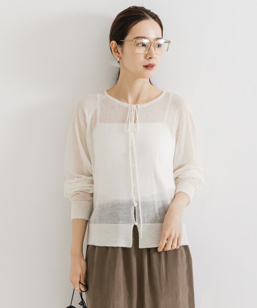 ヘアリーショートカーディガン