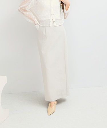 UVカットストレートタックスカート