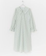 花柄セーラーカラーロングワンピース