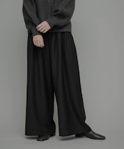 ウォッシャブルワイドタックイージーパンツ