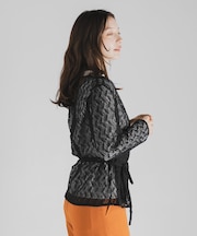 カシュクールレースブラウス