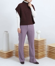 ウールライクキックフレアパンツ