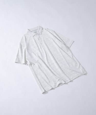 『WEB限定』『XLサイズあり』 リネン混カノコポロシャツ