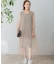 TORRAZZO DONNA　ニット×オーガンジーリバーシブルワンピース