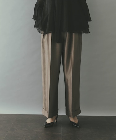 ブライトツイルタックパンツ