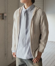 シアーメッシュフーディージップパーカー