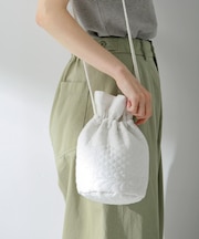 エンブロイダリーコットンポシェット