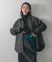 ウールライクオーバーシャツ