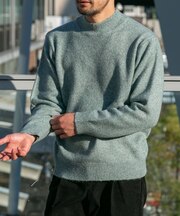 エアリーモックネックニット