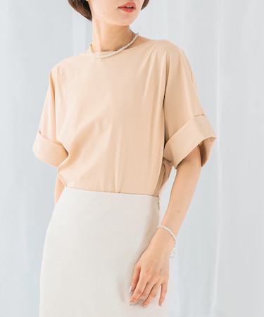 UVカットデザインスリーブプルオーバー