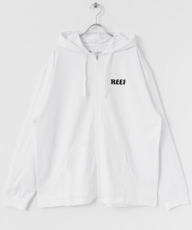 『吸収速乾／UVカット機能』REEF　ヘリテイジロゴラッシュフロントジップ