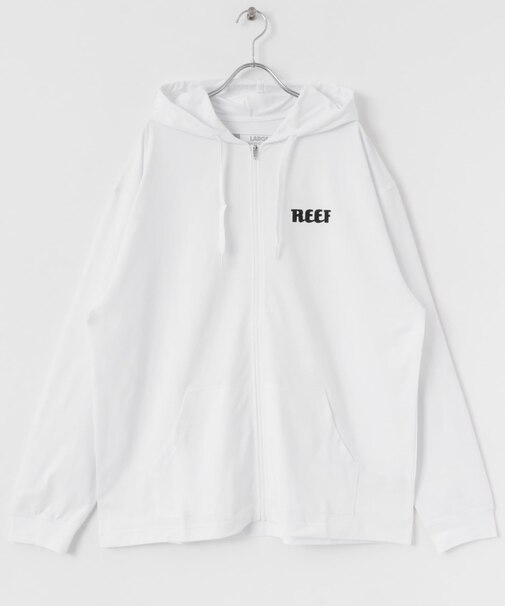 『吸収速乾／UVカット機能』REEF　ヘリテイジロゴラッシュフロントジップ